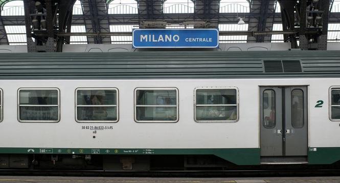 Ein Eisenbahnwagen im  Bahnhof Milanno Centrale auf genommen am 20. Juni 2013.